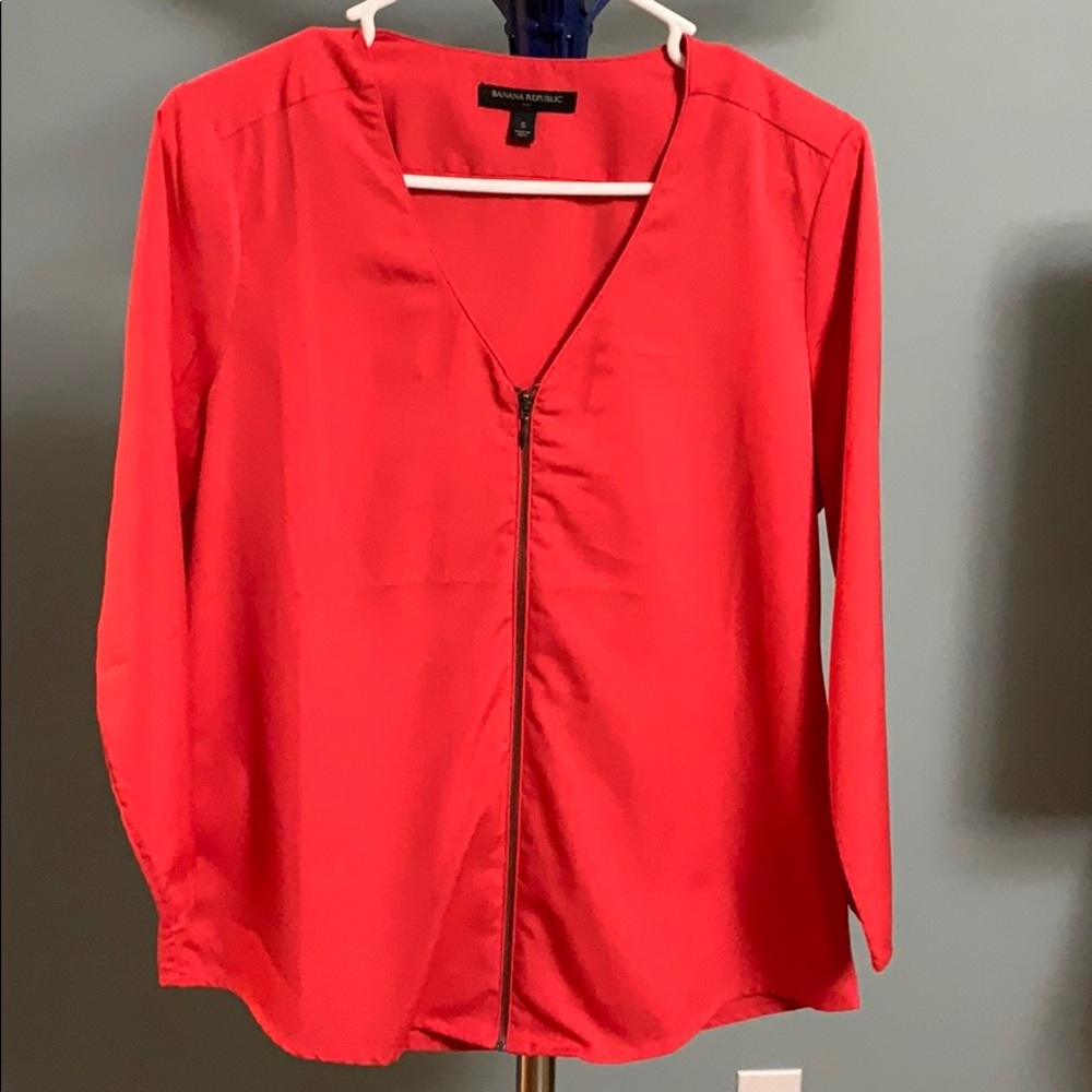 Banana Republic orange blouse